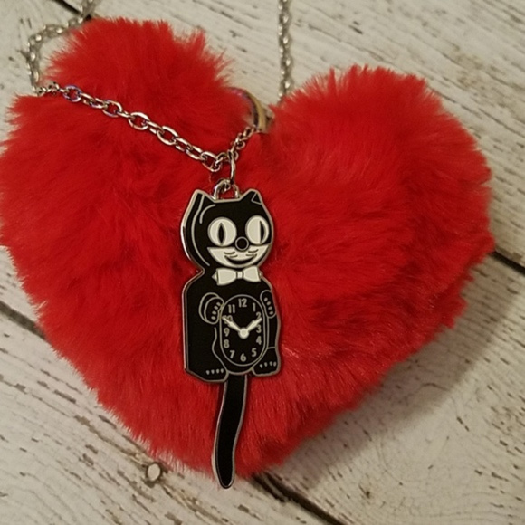 kit-cat klock Jewelry - black kit-cat klock cat necklace